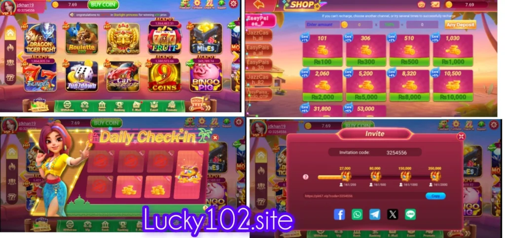 Lucky 102 Game screenshots